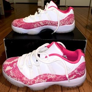 Pink Snakeskin Jordan 11’s